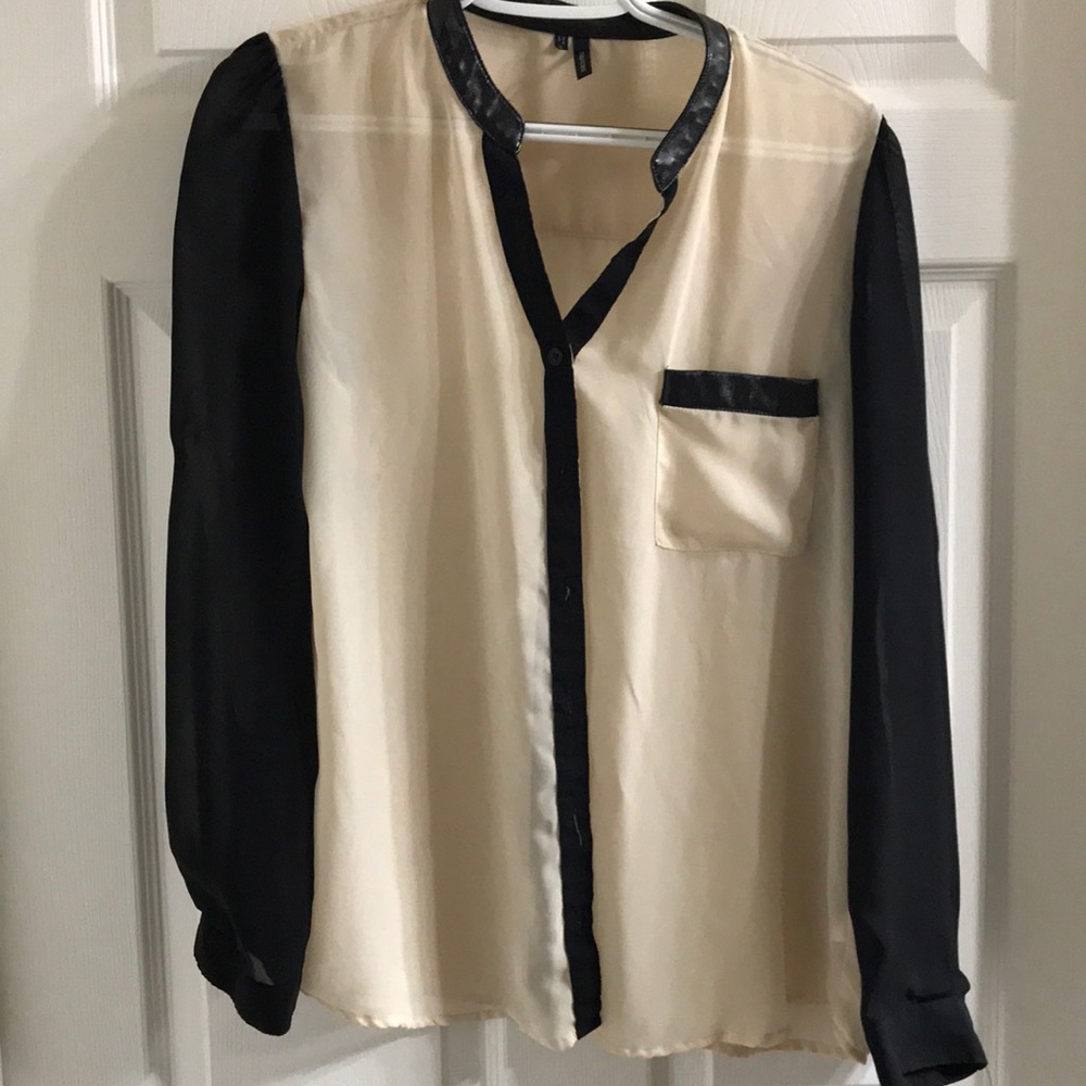 Button up with leather - professional!